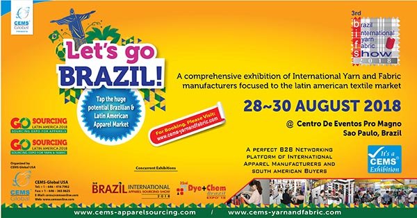  3rd Brazil International Yarn & Fabric Show 2018